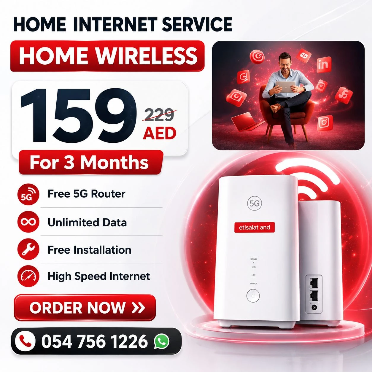 Etisalat home wifi internet