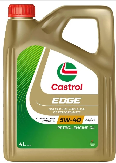 Castrol Edge Car Engine Oil 5W 40 A3/B4 Full Synthetic 4 L, Clc51030160, Edge 5W-40