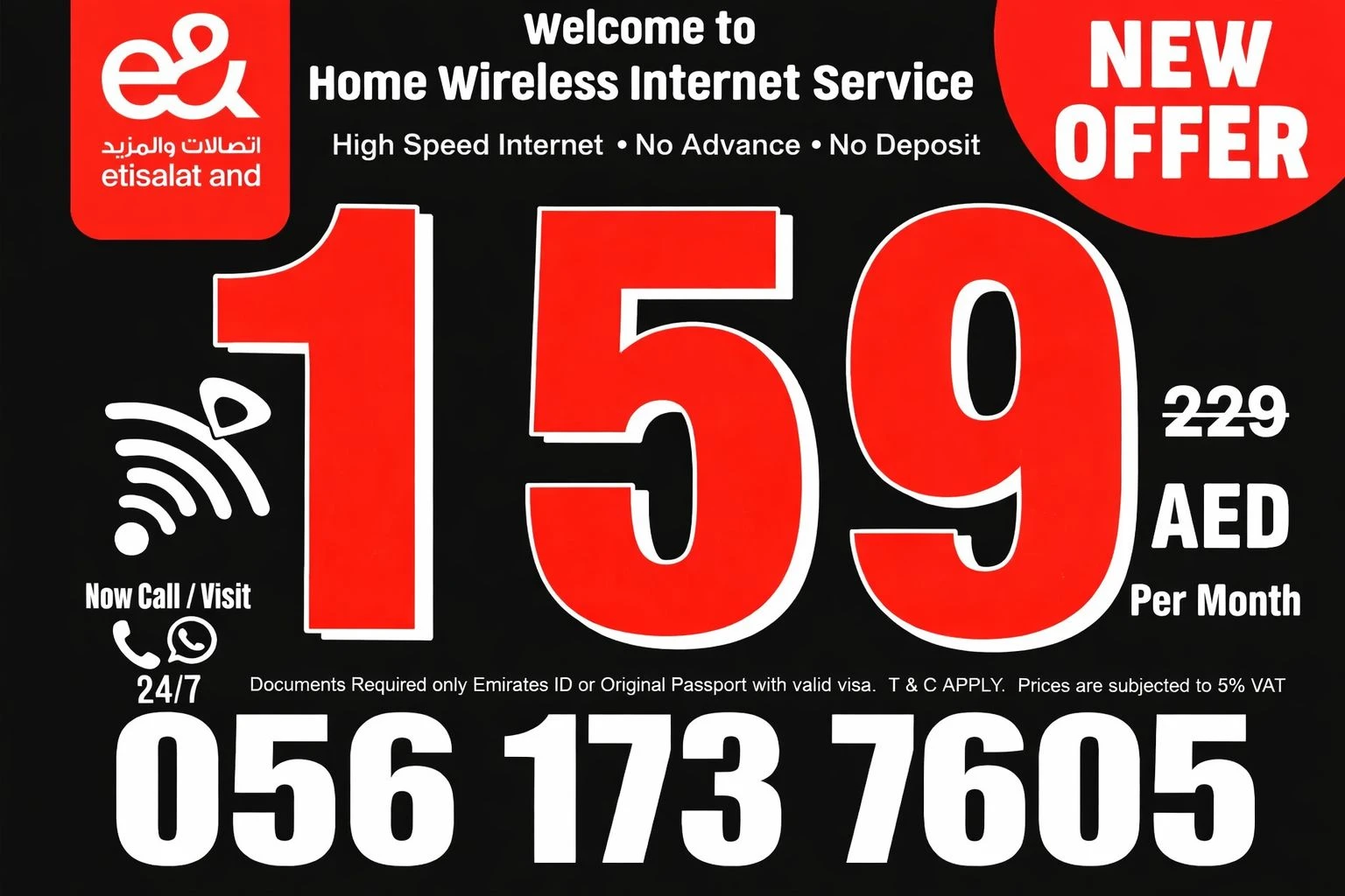 Etisalat home Internet service Etisalat home wireless internet service