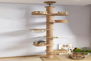 Cat tree house