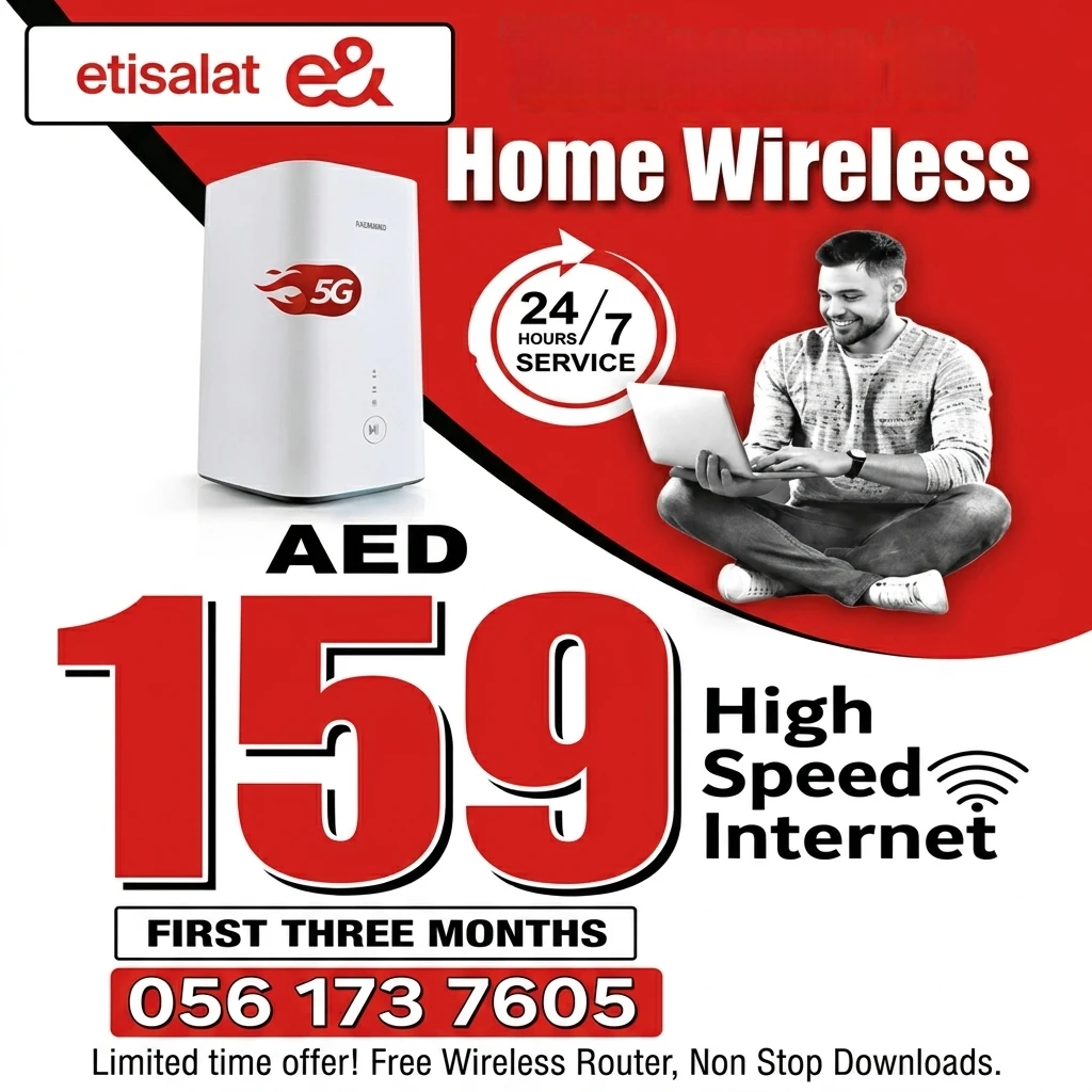 New etisalat Internet service etisalat wireless internet service