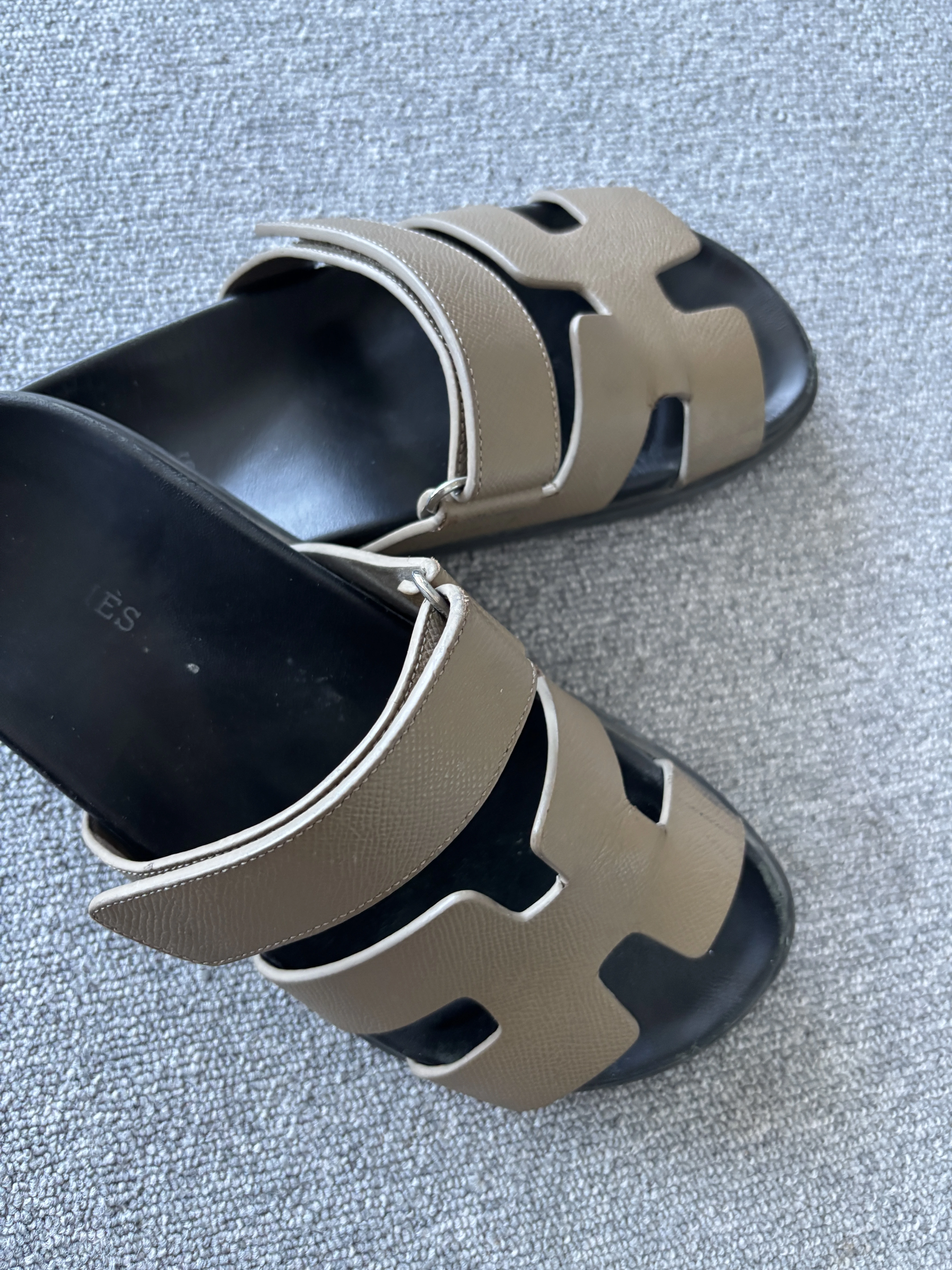 hermes slides brown women EU 39