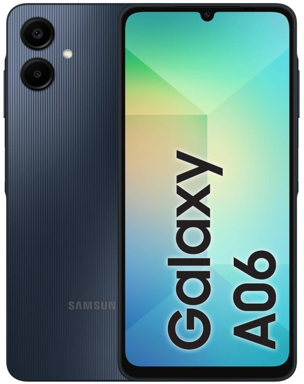 Samsung Galaxy A06 LTE, Android Smartphone, Dual SIM Mobile Phone, 4GB RAM, 64GB Storage, Black (UAE Version)