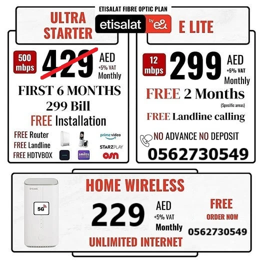 etisalat internet packages