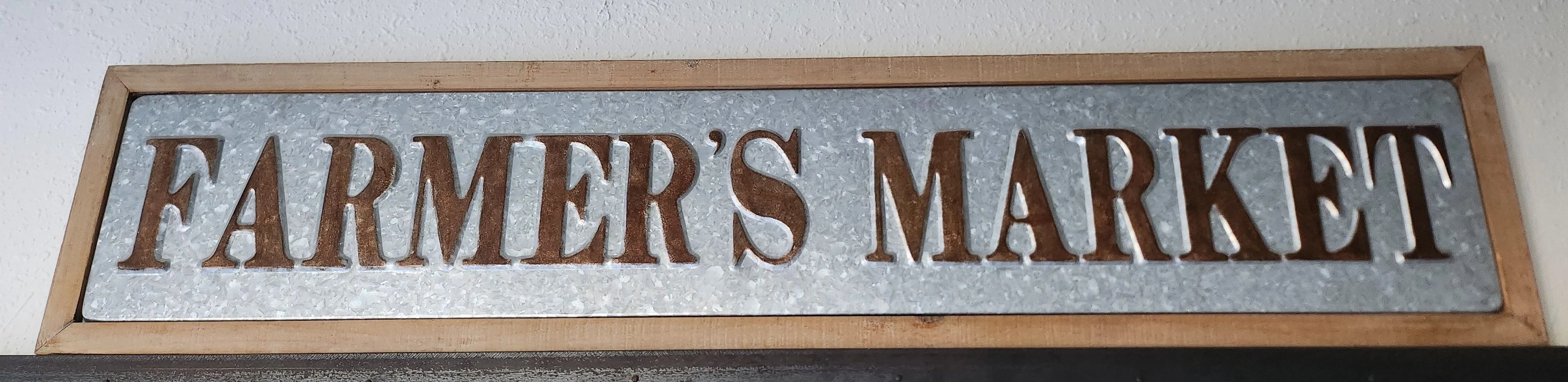 Farmhouse sign wall decor.