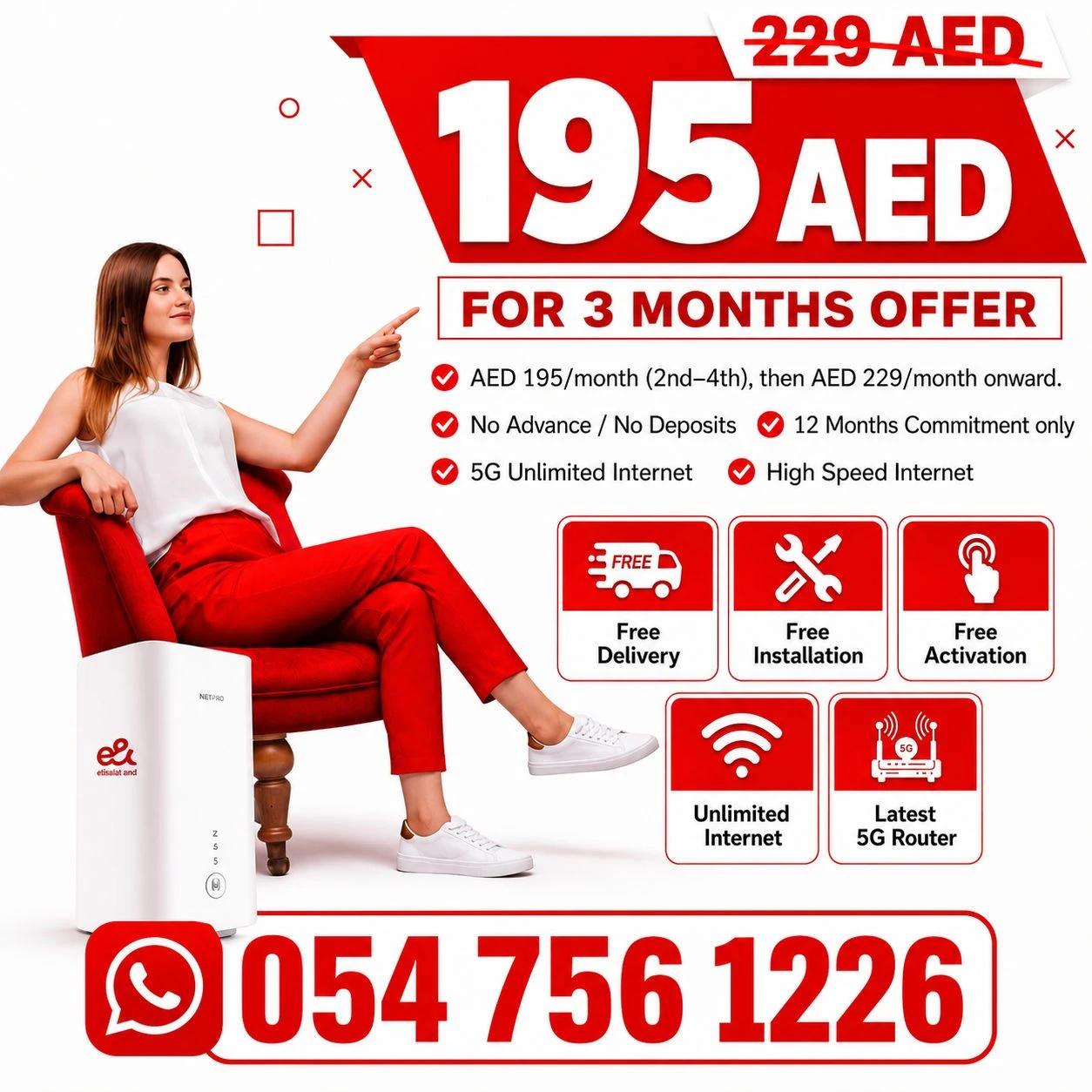 Etisalat Home Wifi internet